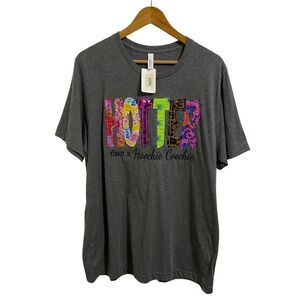 Bella Canvas Hotter Than A Hoochie Coochie Graphic Western T-Shirt Gray XL NEW